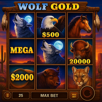 PlanGames - Wolf Gold Slot Game - Play Now